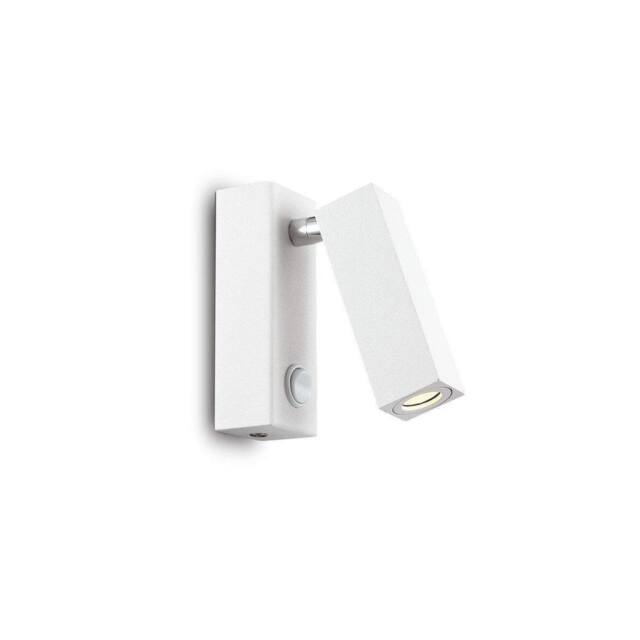 Netlighting Page LED 1 Light Square Wall Reading Light White