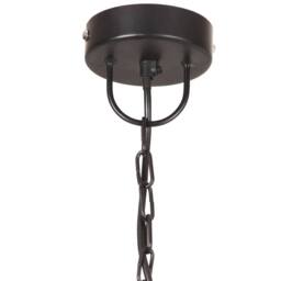 Berkfield Home Industrial Hanging Lamp 25 W Black Round 30 cm E27 - thumbnail 7