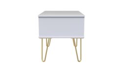 Ready Assembled 2 U Dallas 1 Drawer Wide Side Table (Ready Assembled) in Dusty Pink - thumbnail 2