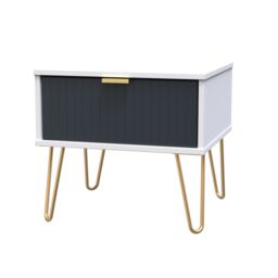 Ready Assembled 2 U Bexley 1 Drawer Bedside (Ready Assembled) in Dark Blue - thumbnail 3