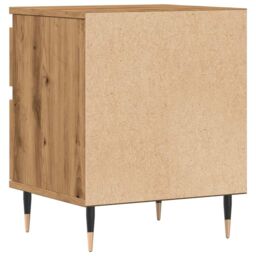 Berkfield Home Bedside Cabinet Artisan Oak 40x35x50 cm Engineered Wood in Brown - Size: 40 x 35 x 50 cm - thumbnail 7
