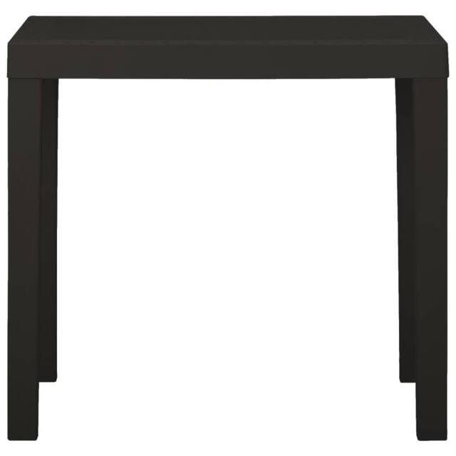 Berkfield Home Garden Table Anthracite 79x65x72 cm Plastic in Black - Size: 79 x 65 x 72 cm - image 1