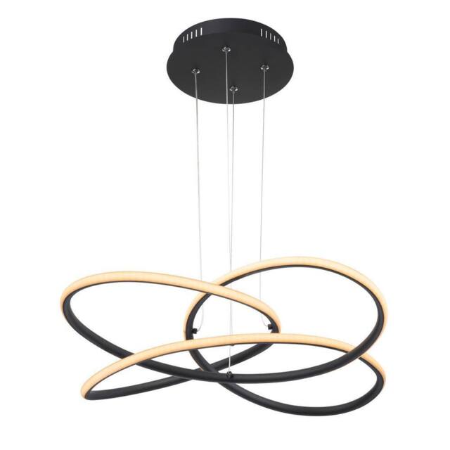 Netlighting Panda Pendant Ceiling Light Matt Black LED 3000K - image 1