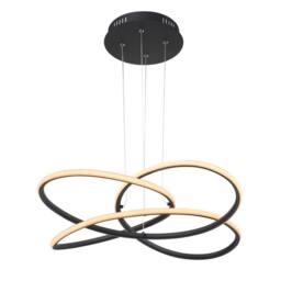 Netlighting Panda Pendant Ceiling Light Matt Black LED 3000K
