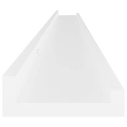 Berkfield Home Decorative Wall Shelves 2 pcs White 115x9x3 cm - Size: 115 x 9 x 3 cm - thumbnail 7