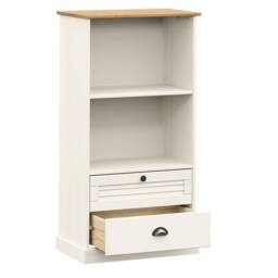 Berkfield Home Beautiful Bookcase VIGO White 60x35x114.5 cm Solid Wood Pine - thumbnail 5