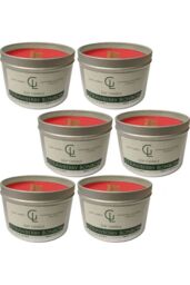Soy Wax Container With Wooden Wick Strawberry Bonbon Scent