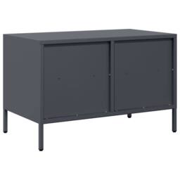 Berkfield Home TV Cabinet Anthracite 68x39x43.5 cm Cold-rolled Steel in Dark Grey - thumbnail 7