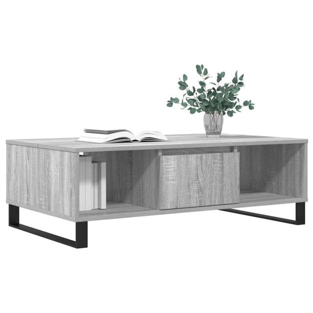 Berkfield Home Decorative Coffee Table Grey Sonoma 104x60x35 cm Engineered Wood - Size: 104 x 60 x 35 cm - image 1