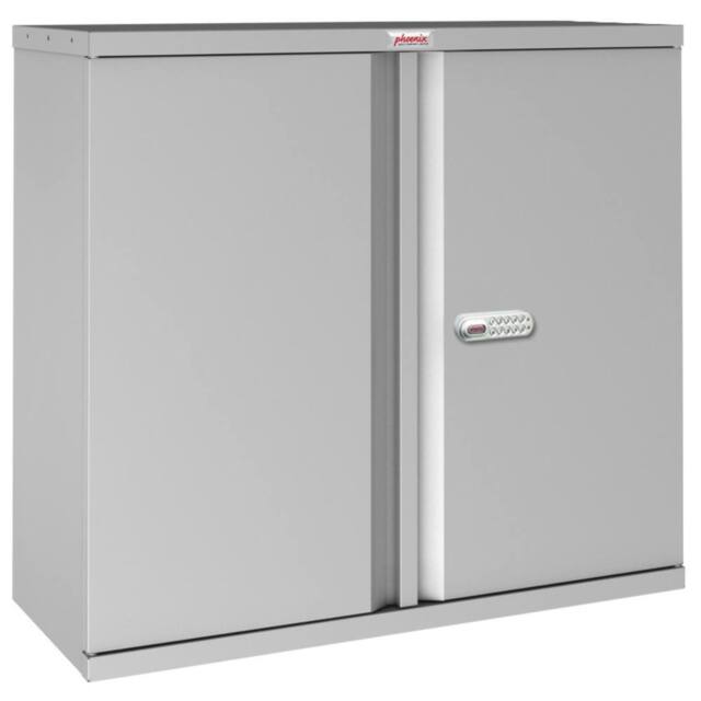 Phoenix Safe Company Stationery Cupboard in Grey with Electronic Lock, SC1010GGE - Size: 100 cm - image 1