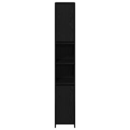 Berkfield Home Bathroom Cabinet Black Oak 30x30x183, 5 cm Engineered wood - thumbnail 7