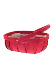 KDMD Red Softwood Trug & Folding Handle 24.5cm - thumbnail 3