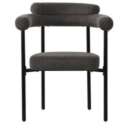 BTM Comfortable Armchairs for Dining & Living Room, Faux Suede in Grey - Size: 4 Pack - thumbnail 2