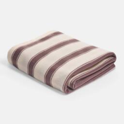OHS Vintage Stripes Polar Fleece Throw Blanket Lightweight Bedspread - Size: 120 cm x 150 cm - thumbnail 3