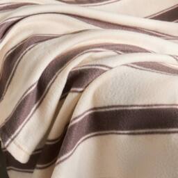 OHS Vintage Stripes Polar Fleece Throw Blanket Lightweight Bedspread - Size: 120 cm x 150 cm - thumbnail 2
