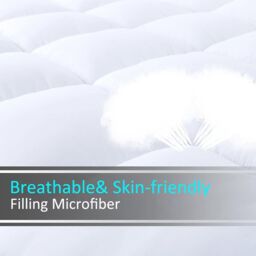 SPETLEK Hotel Quality Mattress Topper Thick Thick Single in White - thumbnail 3