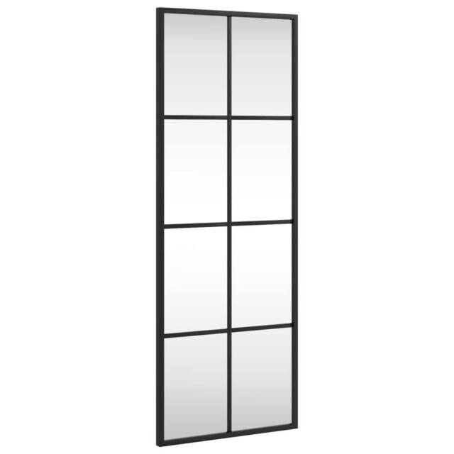 Berkfield Home Wall Mirror Black 30x80 cm Rectangle Iron - image 1