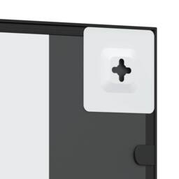 Berkfield Home Wall Mirror Black 30x80 cm Rectangle Iron - thumbnail 6