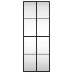 Berkfield Home Wall Mirror Black 30x80 cm Rectangle Iron - thumbnail 3