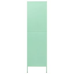 Berkfield Home Wardrobe Mint 90x50x180 cm Steel in Green - Size: 90 x 50 x 180 cm - thumbnail 4
