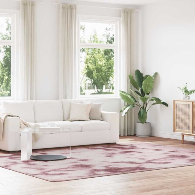 Berkfield Home Shaggy Rug High Pile NAVARRA Dusty Pink 240x340 cm Polyester - Size: Medium - image 1