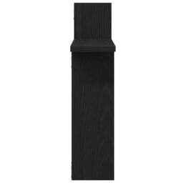 Berkfield Home Wall Shelves 2 pcs Black Oak 50x12x50 cm Engineered Wood - Size: 50 x 12 x 50 cm - thumbnail 6