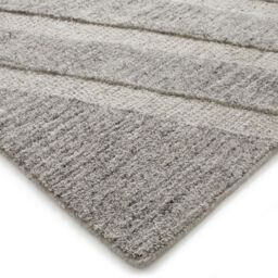 The Rug Shop UK Grey Handmade Modern Geometric Easy To Clean Cotton Backing Area Rug - Size: 200 cm x 280 cm - thumbnail 2