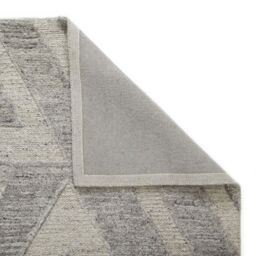 The Rug Shop UK Grey Handmade Modern Geometric Easy To Clean Cotton Backing Area Rug - Size: 200 cm x 280 cm - thumbnail 4