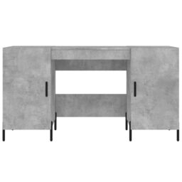 Berkfield Home Desk Concrete Grey 140x50x75 cm Engineered Wood - Size: 140 x 50 x 75 cm - thumbnail 6