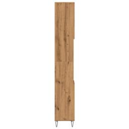 Berkfield Home Classic Bathroom Cabinet Artisan Oak 30x30x190 cm Engineered Wood in Brown - Size: 30 x 30 x 190 cm - thumbnail 5
