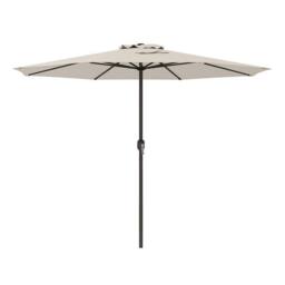 Costway 350 cm Patio Umbrella Outdoor Table Umbrella Market Umbrella in Beige