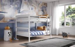 Flair Tetrad Bunk Bed in White - Size: Small Double - thumbnail 1