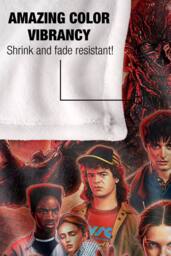 Stranger Things Season 5 Poster Super Soft Throw Blanket 152 X 127 Cm - thumbnail 4