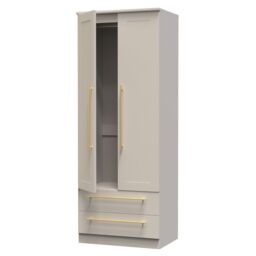 Ready Assembled 2 U Helmsley 2 Door 2 Drawer Wardrobe (Ready Assembled) in Taupe - thumbnail 5