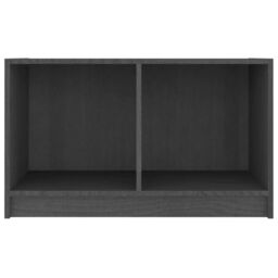 Berkfield Home TV Cabinet Grey 70x33x42 cm Solid Pinewood - Size: 70 x 33 x 42 cm - thumbnail 5