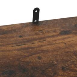 Levede Floating Shelves Wall Wood Rustic with Brackets Vintage Brown Set of 3 - thumbnail 5