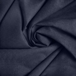 Luxury Living Velvet Chenille Eyelet Curtains Ready Made Pair in Navy - Size: 142 cm width x 137 cm drop - thumbnail 2
