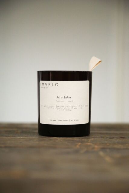 Imvelo Candle Co Definition Candle - Birthday (Bora Bora Island) in Amber - image 1