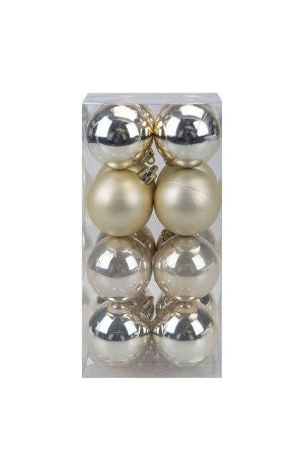 VFM e-Store Christmas Bauble Decoration Hanging Tree Ornament X 16 5cm Champagne in Ivory - image 1