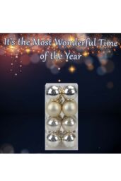 VFM e-Store Christmas Bauble Decoration Hanging Tree Ornament X 16 5cm Champagne in Ivory - thumbnail 3