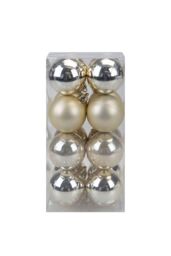 VFM e-Store Christmas Bauble Decoration Hanging Tree Ornament X 16 5cm Champagne in Ivory