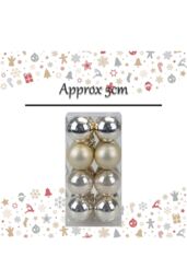 VFM e-Store Christmas Bauble Decoration Hanging Tree Ornament X 16 5cm Champagne in Ivory - thumbnail 2