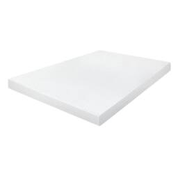 VOGREX King 4 Inch Cooling Memory Foam Non Slip Mattress Topper in White - thumbnail 1