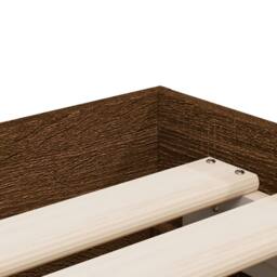 Berkfield Home Bed Frame with Drawers without Mattress Brown Oak 90x200 cm - thumbnail 9