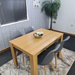 KOSY KOALA Kitchen Dining Table With 4 Chairs Dining Room Furniture in Dark Grey - thumbnail 5