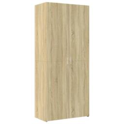 Berkfield Home Highboard Sonoma Oak 80x42.5x249 cm Engineered Wood in Brown - thumbnail 4