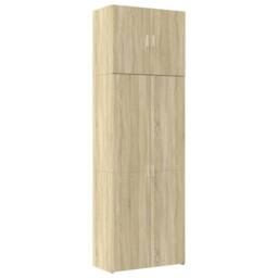 Berkfield Home Highboard Sonoma Oak 80x42.5x249 cm Engineered Wood in Brown - thumbnail 2