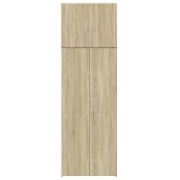 Berkfield Home Highboard Sonoma Oak 80x42.5x249 cm Engineered Wood in Brown - thumbnail 5