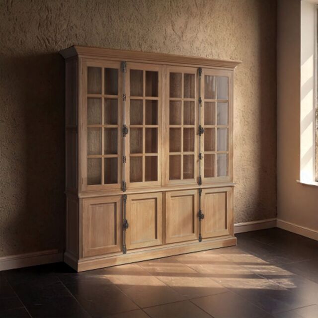 Orsina Versatile Cabinet With 6 Upper Shelves, Stylish Design Storage Cabinet, Wooden Bedisde Cabinet in Brown - image 1