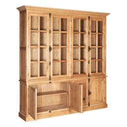 Orsina Versatile Cabinet With 6 Upper Shelves, Stylish Design Storage Cabinet, Wooden Bedisde Cabinet in Brown - thumbnail 5